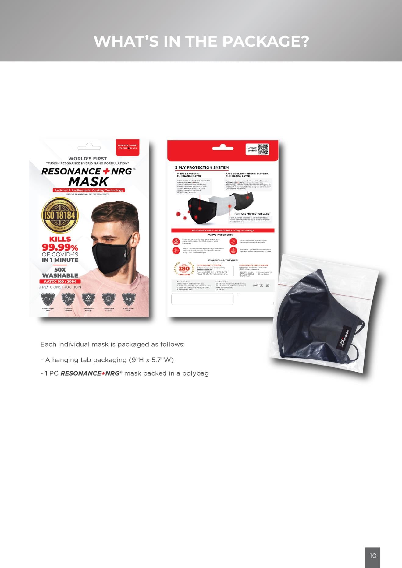 Quantum Ion Mask Resonance 1 pc + NRG