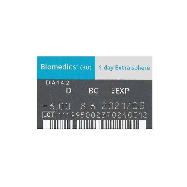 Biomedics 1 Day Extra 30 Lenses