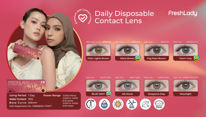 Freshlady One Day Natural Daily Contact Lenses 10 Lenses
