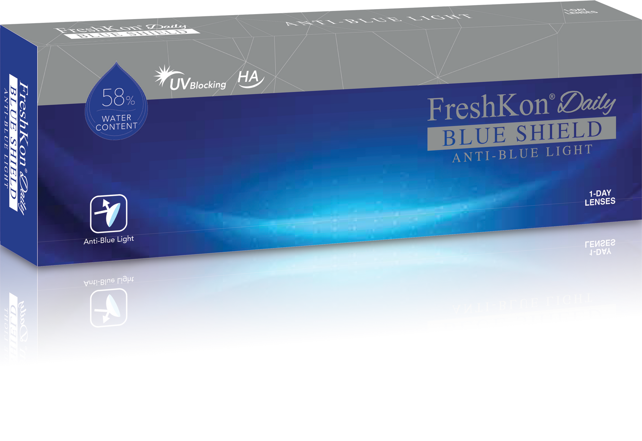 freshkon anti-blue blue shield daily 10 pcs