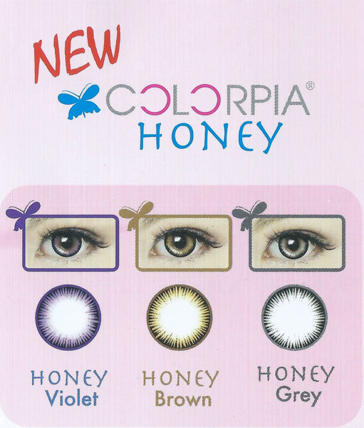 Colorpia Honey 2 Lenses Colour Chart