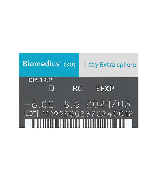 Biomedics 1 Day Extra 30 Lenses Thumbnail